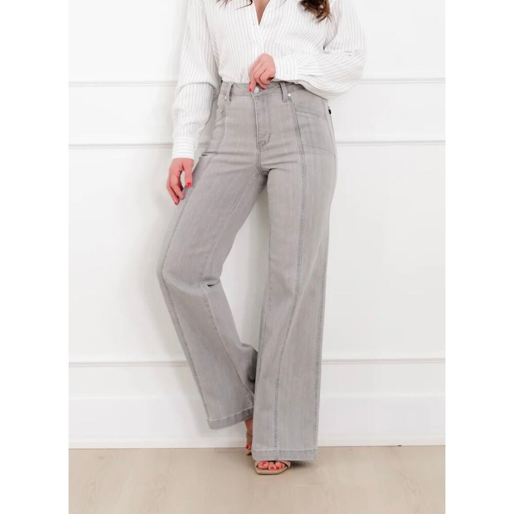 NWT NEW Judy Blue High Waist Retro Wide Jeans - Picture 14 of 16